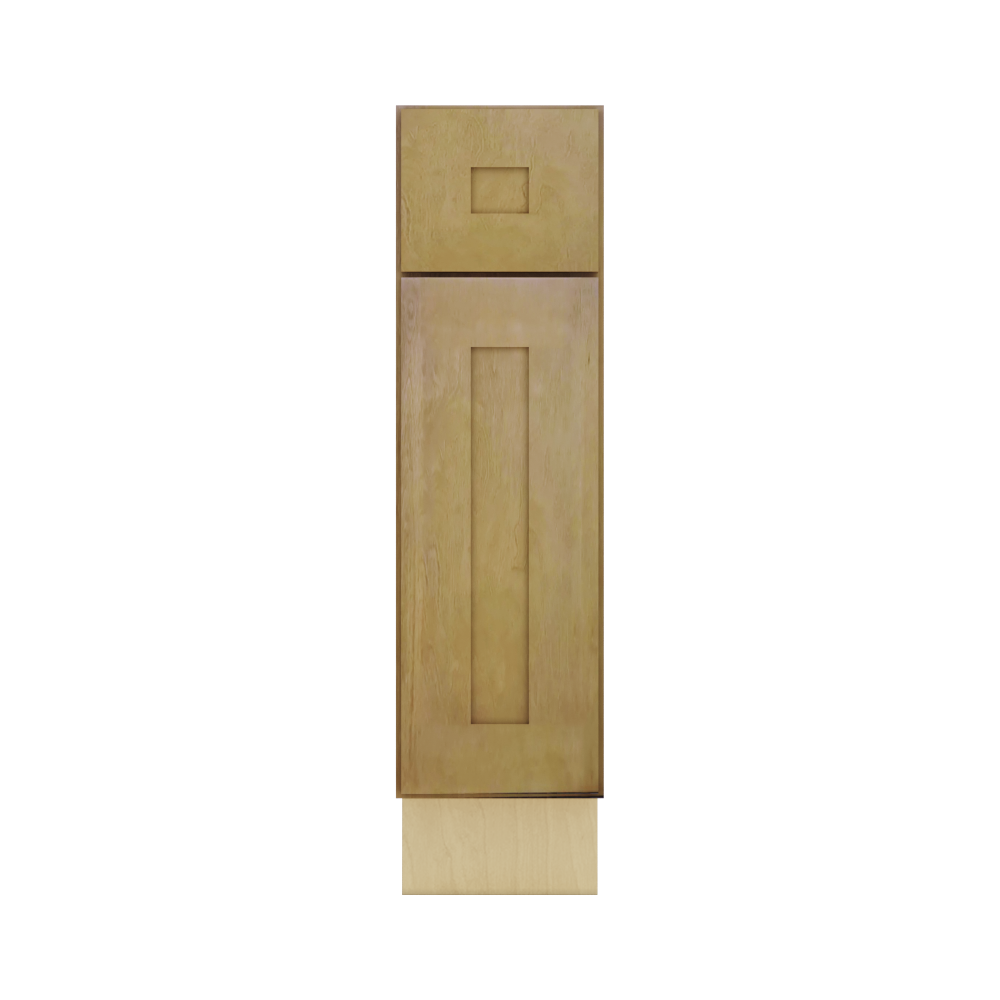Modernform Cabinet Natural Shaker 09" W X 34 1/2" H X 21" D Base 1 Door/1 Drawer